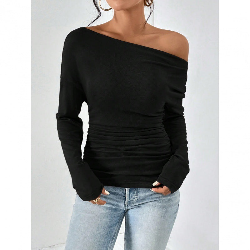 Women's Long Sleeve Waist Slimming And Shoulder Hollow
