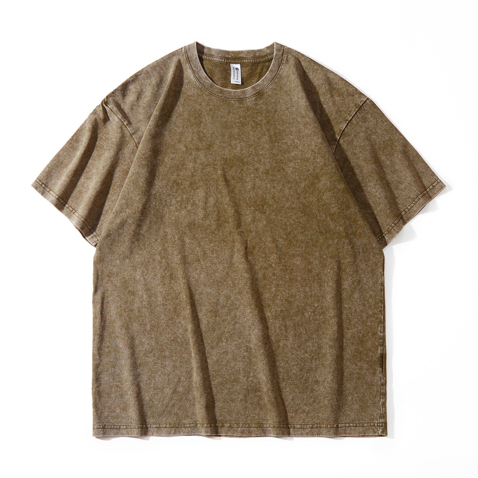 Japanese-style Retro Washed Old Snowflake Cotton Short Sleeve Women