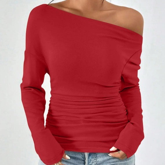 Women's Long Sleeve Waist Slimming And Shoulder Hollow