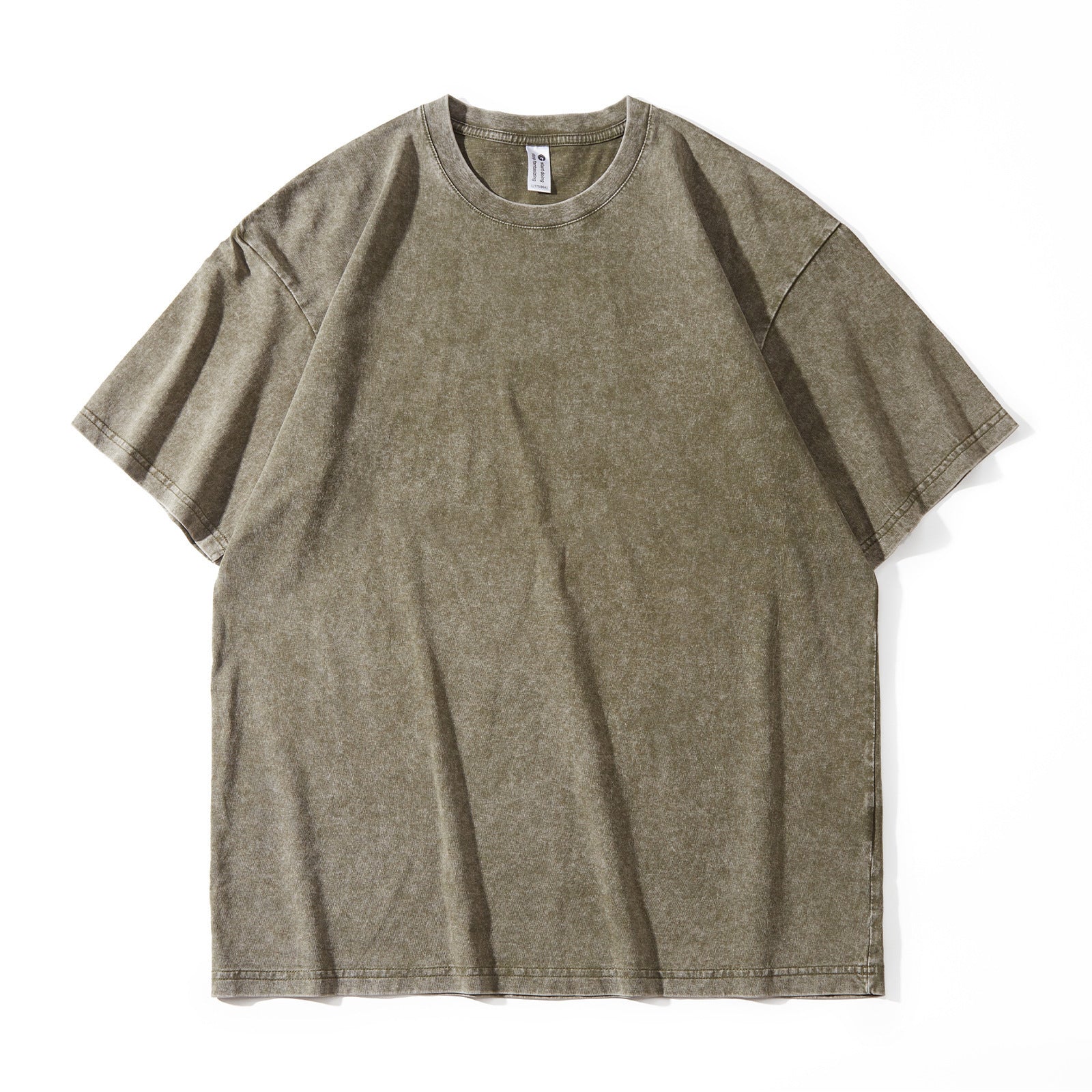 Japanese-style Retro Washed Old Snowflake Cotton Short Sleeve Women