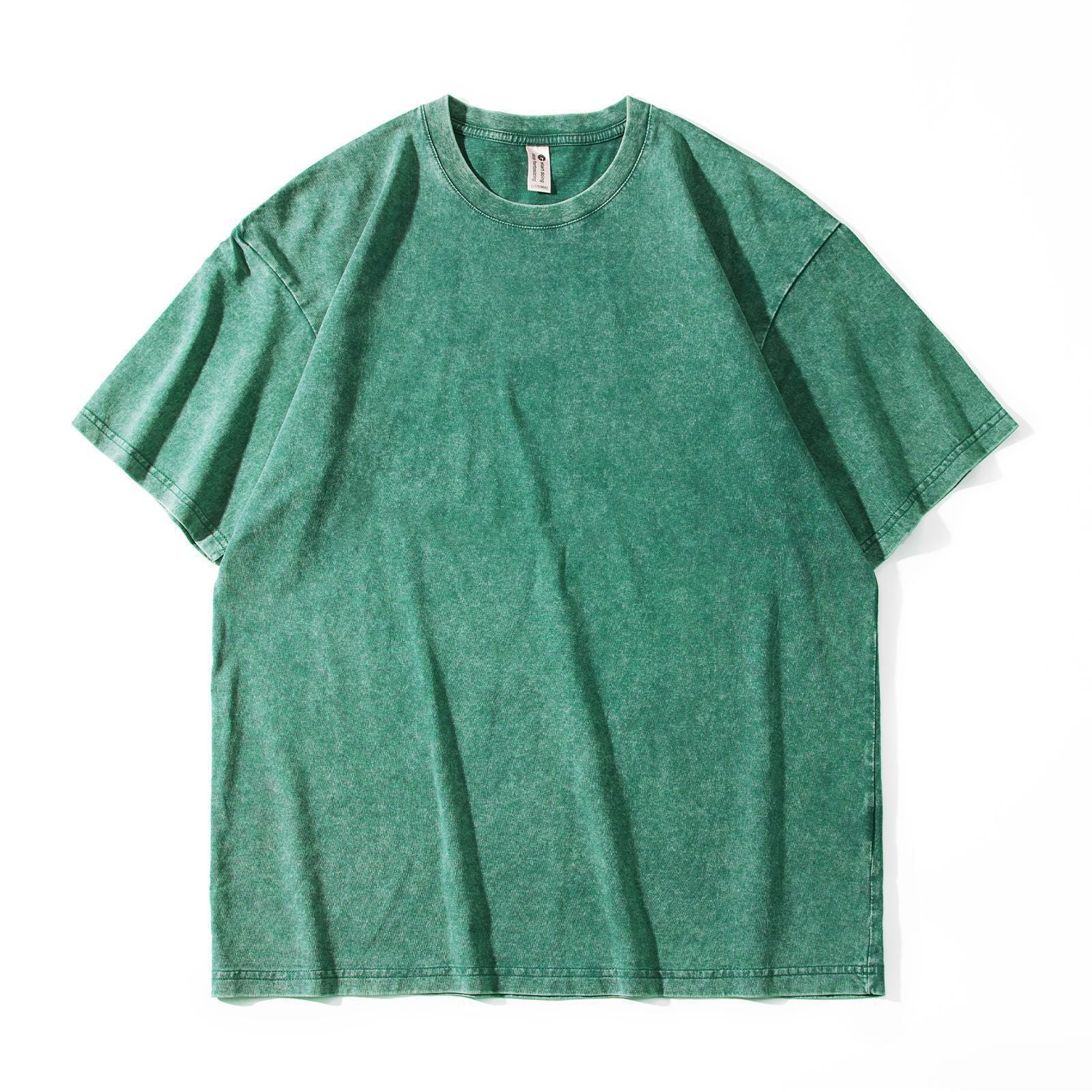 Japanese-style Retro Washed Old Snowflake Cotton Short Sleeve Women