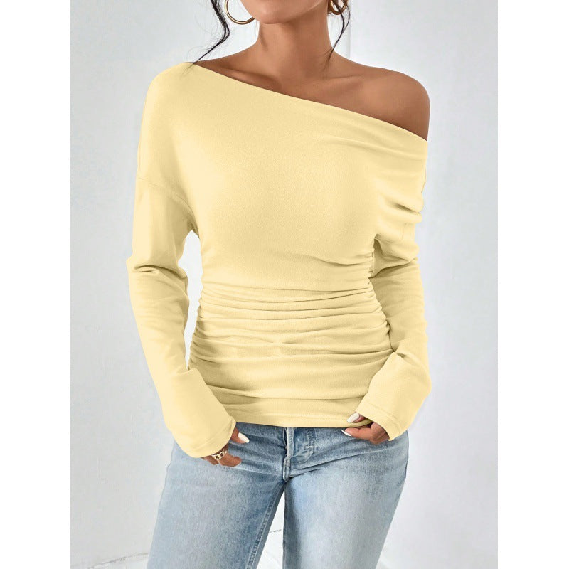 Women's Long Sleeve Waist Slimming And Shoulder Hollow