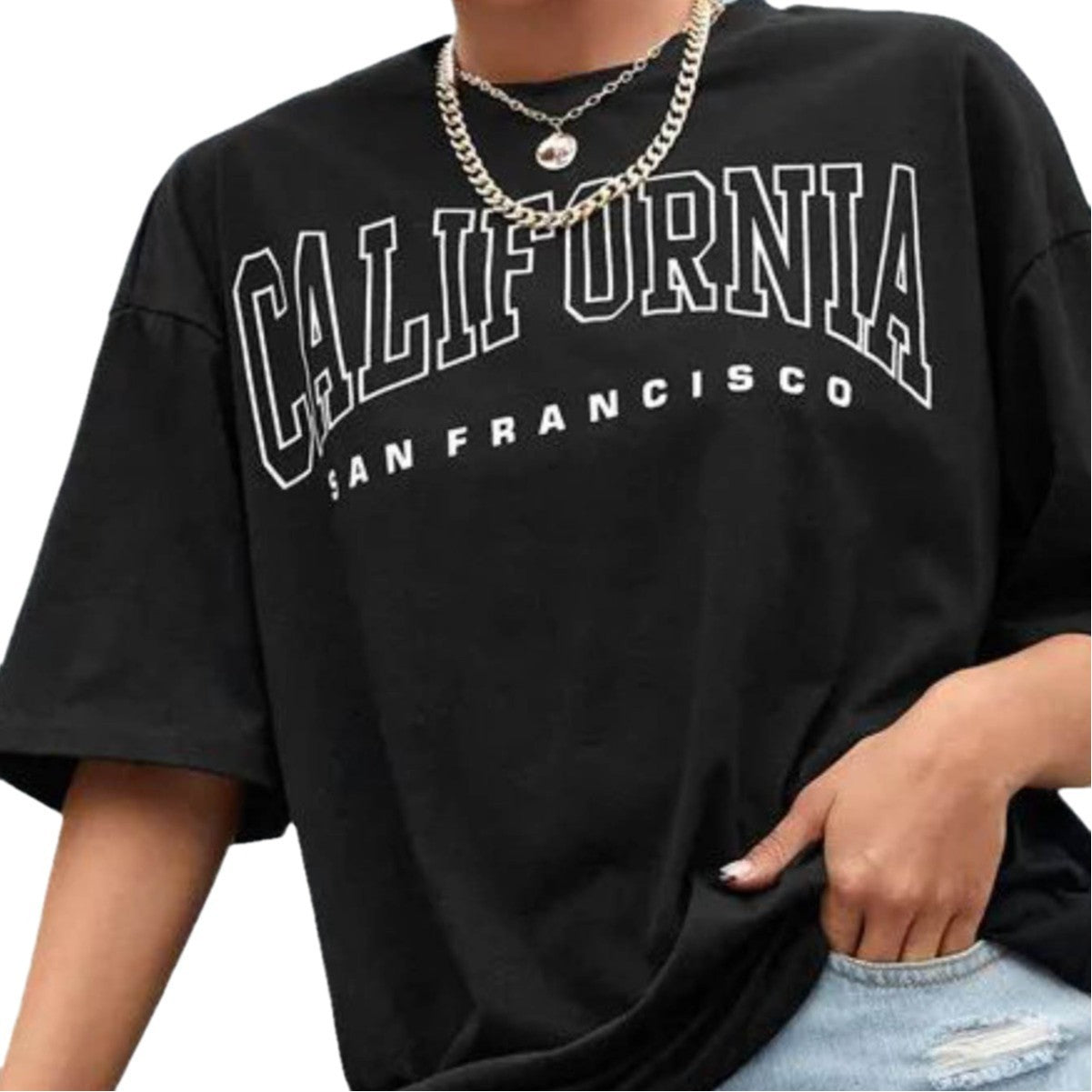 Printed Breathable Simple Casual Loose Short Sleeves Plus Size T-shirt