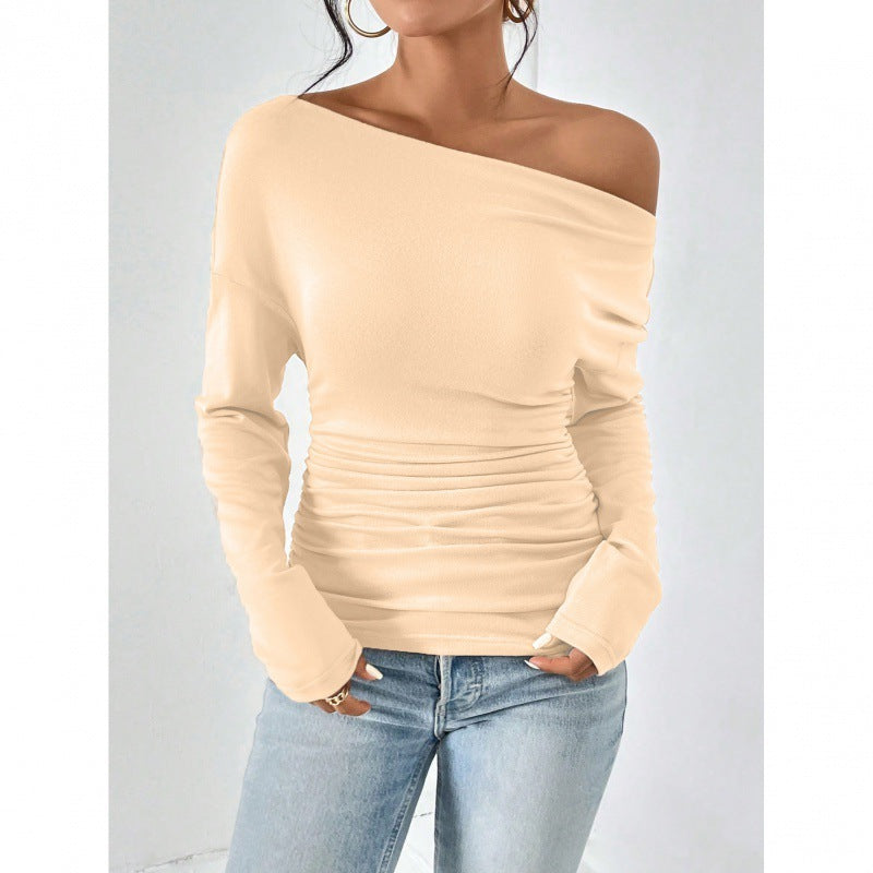 Women's Long Sleeve Waist Slimming And Shoulder Hollow