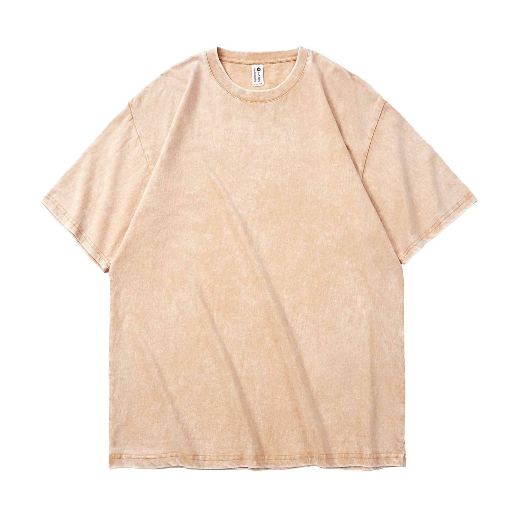 Japanese-style Retro Washed Old Snowflake Cotton Short Sleeve Women