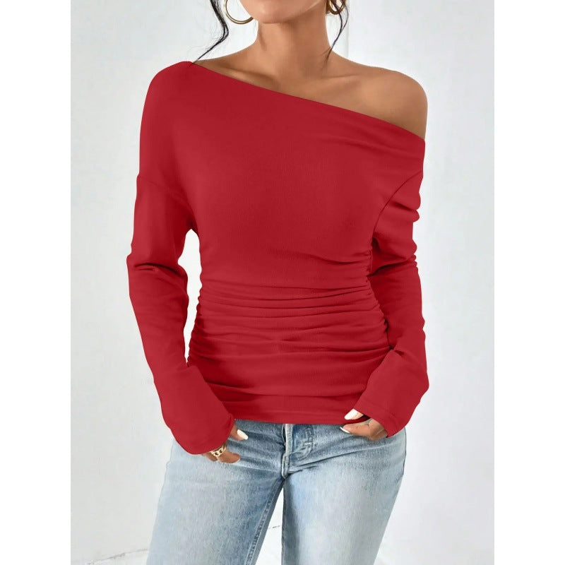 Women's Long Sleeve Waist Slimming And Shoulder Hollow