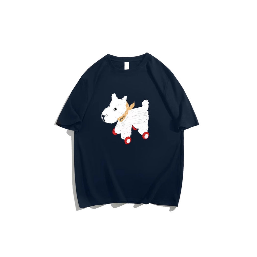 Women's Summer American Retro Loose-fitting Pure Cotton Short Sleeves