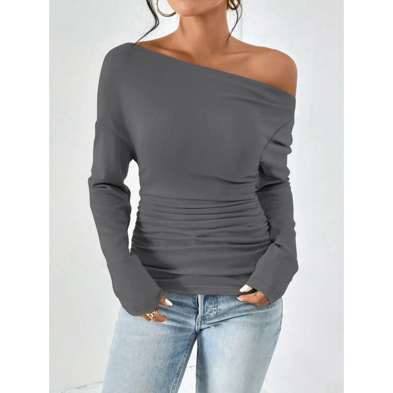 Women's Long Sleeve Waist Slimming And Shoulder Hollow