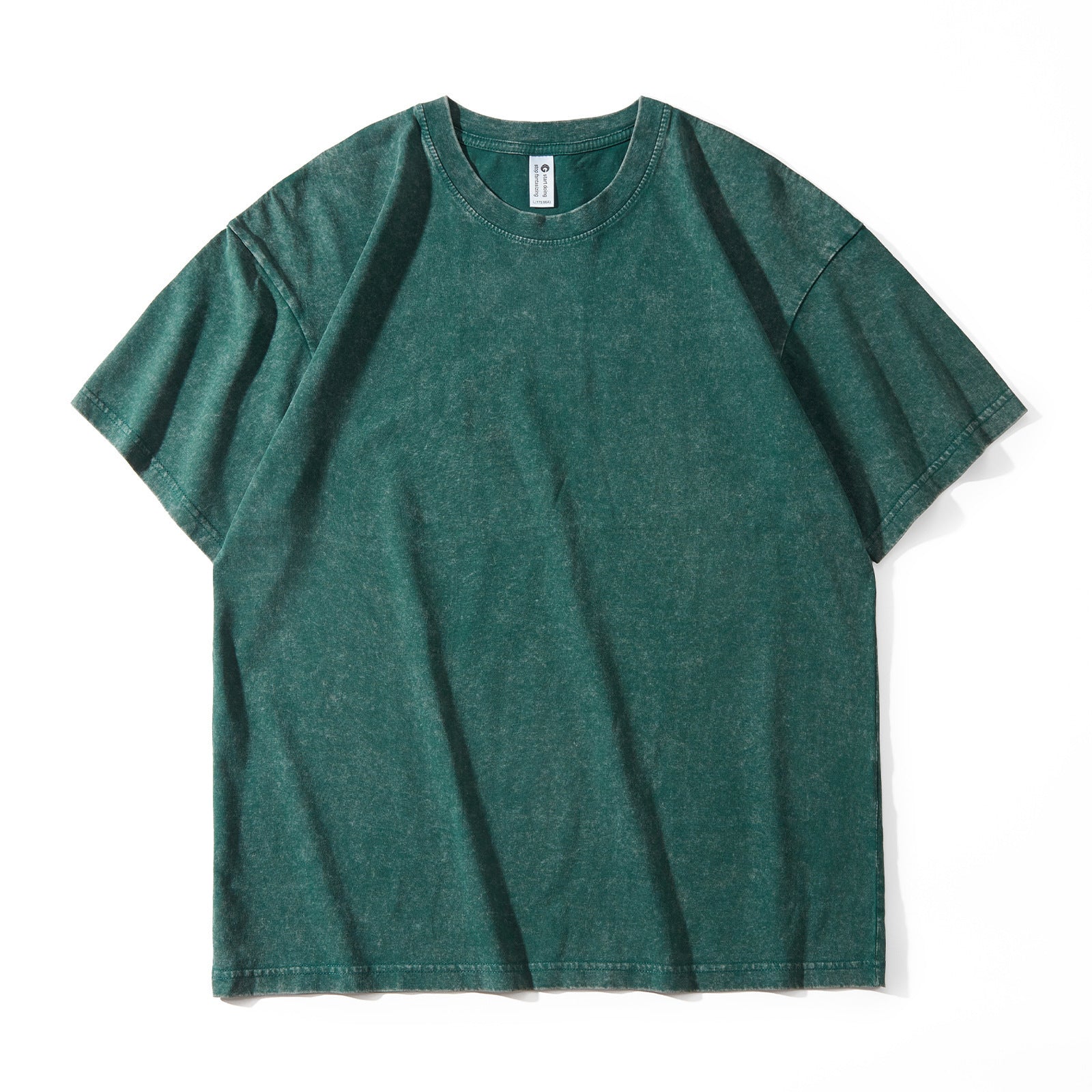 Japanese-style Retro Washed Old Snowflake Cotton Short Sleeve Women