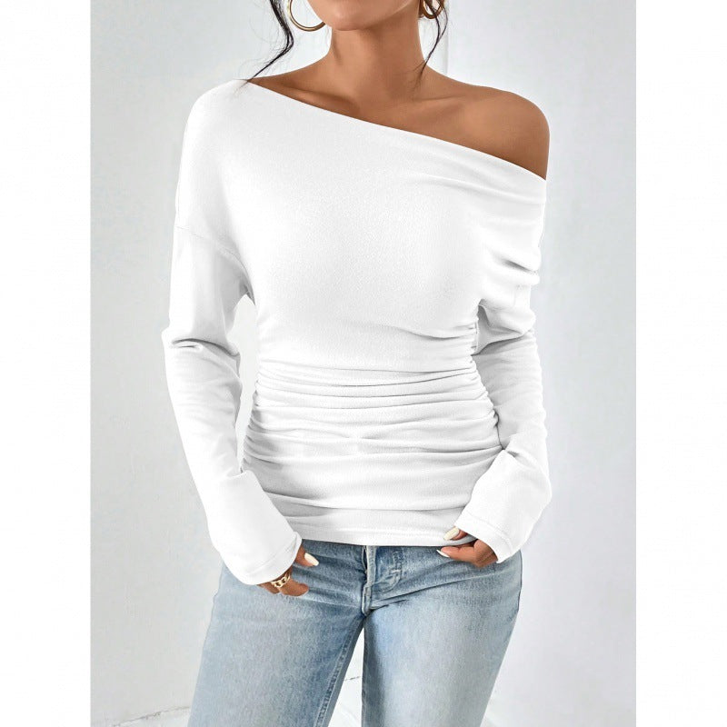 Women's Long Sleeve Waist Slimming And Shoulder Hollow