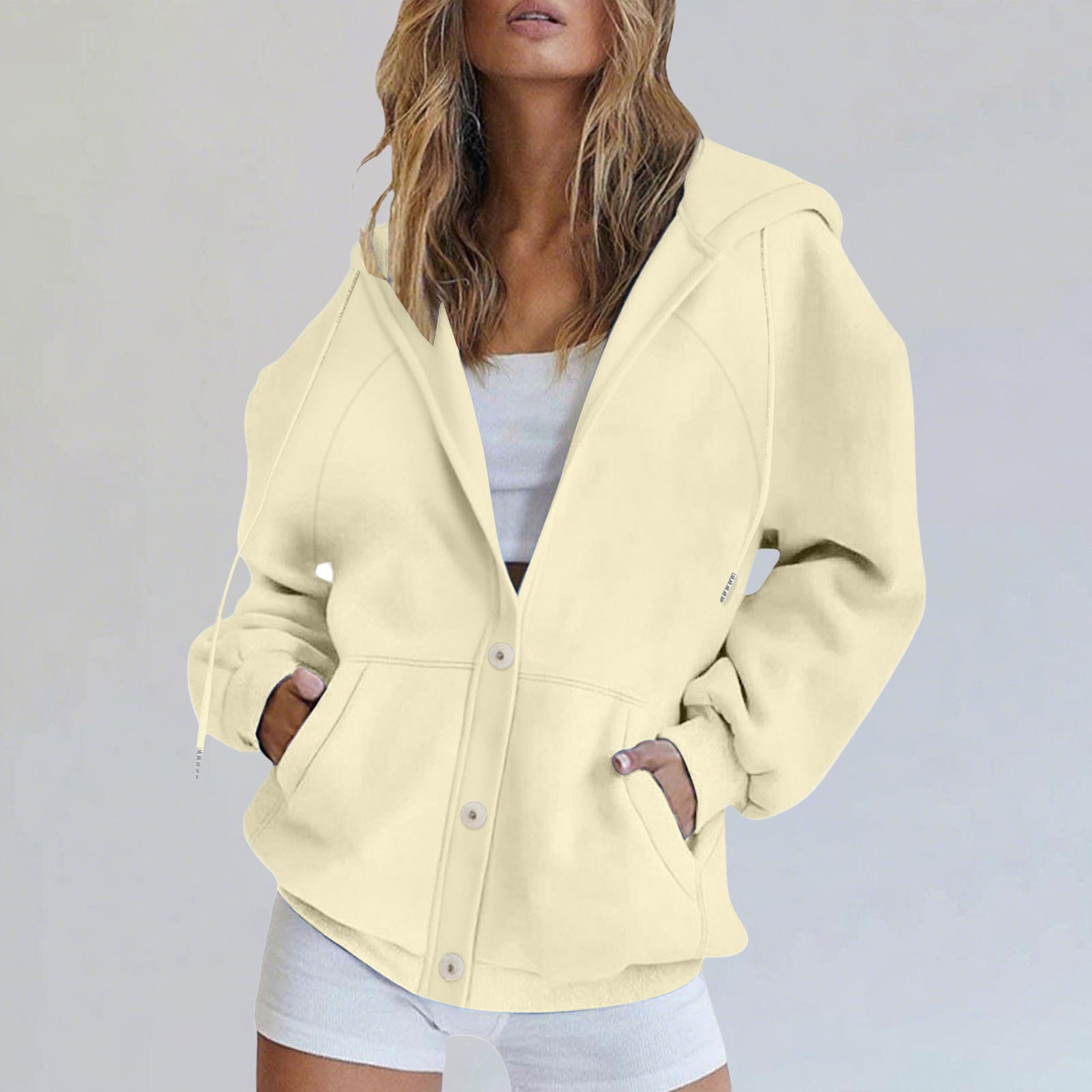 Women's Casual Cardigan Sweatshirt Jacket