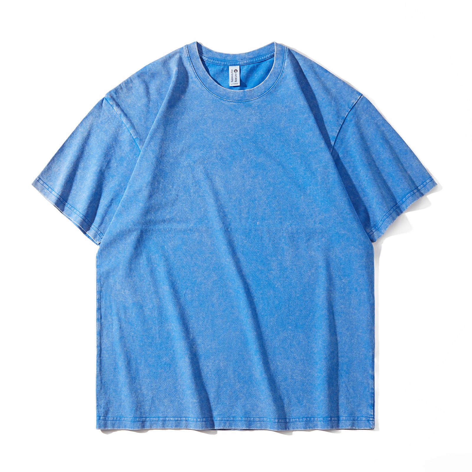 Japanese-style Retro Washed Old Snowflake Cotton Short Sleeve Women